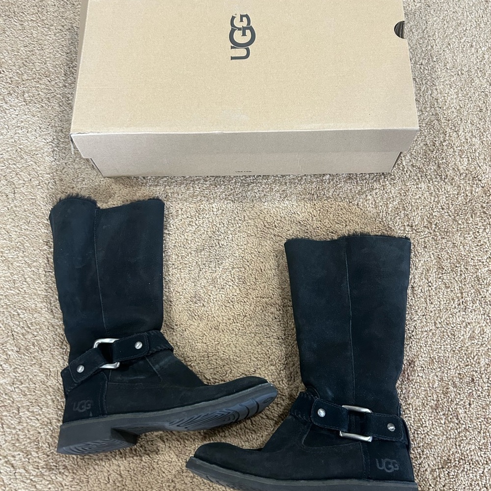 UGG Black Suede Boots